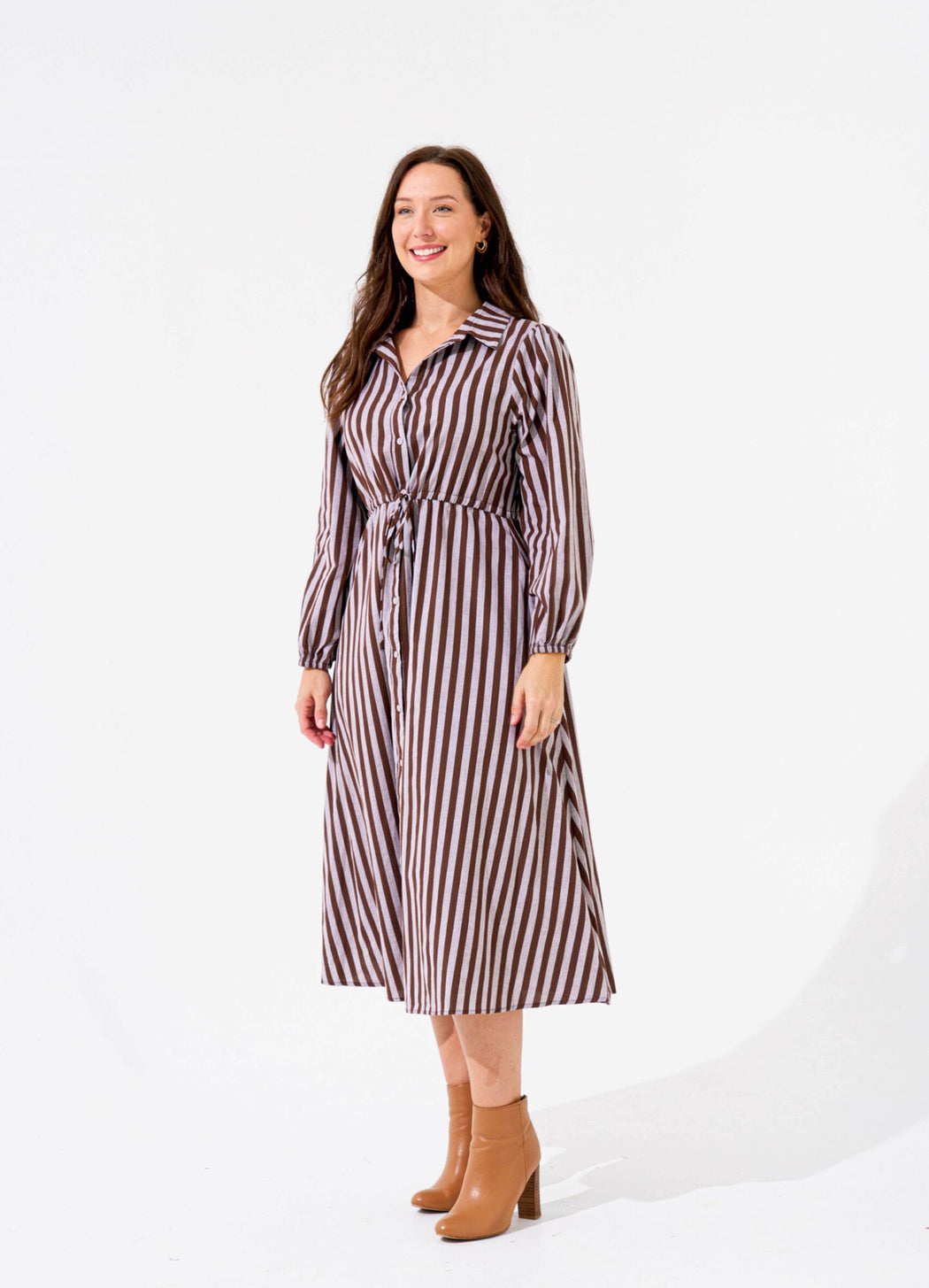 Boho Alys Midi Dress - Stripe