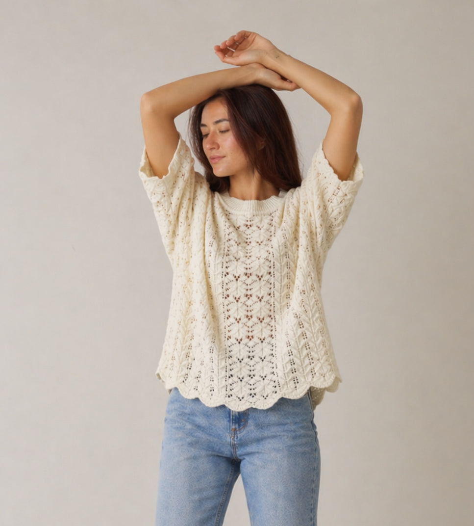 Heidi Knit - Ivory