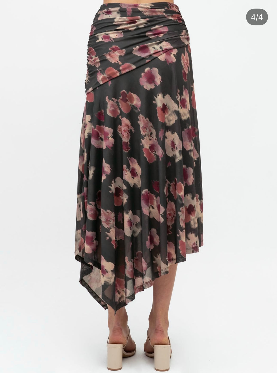 Orchid Midi Skirt - Floral