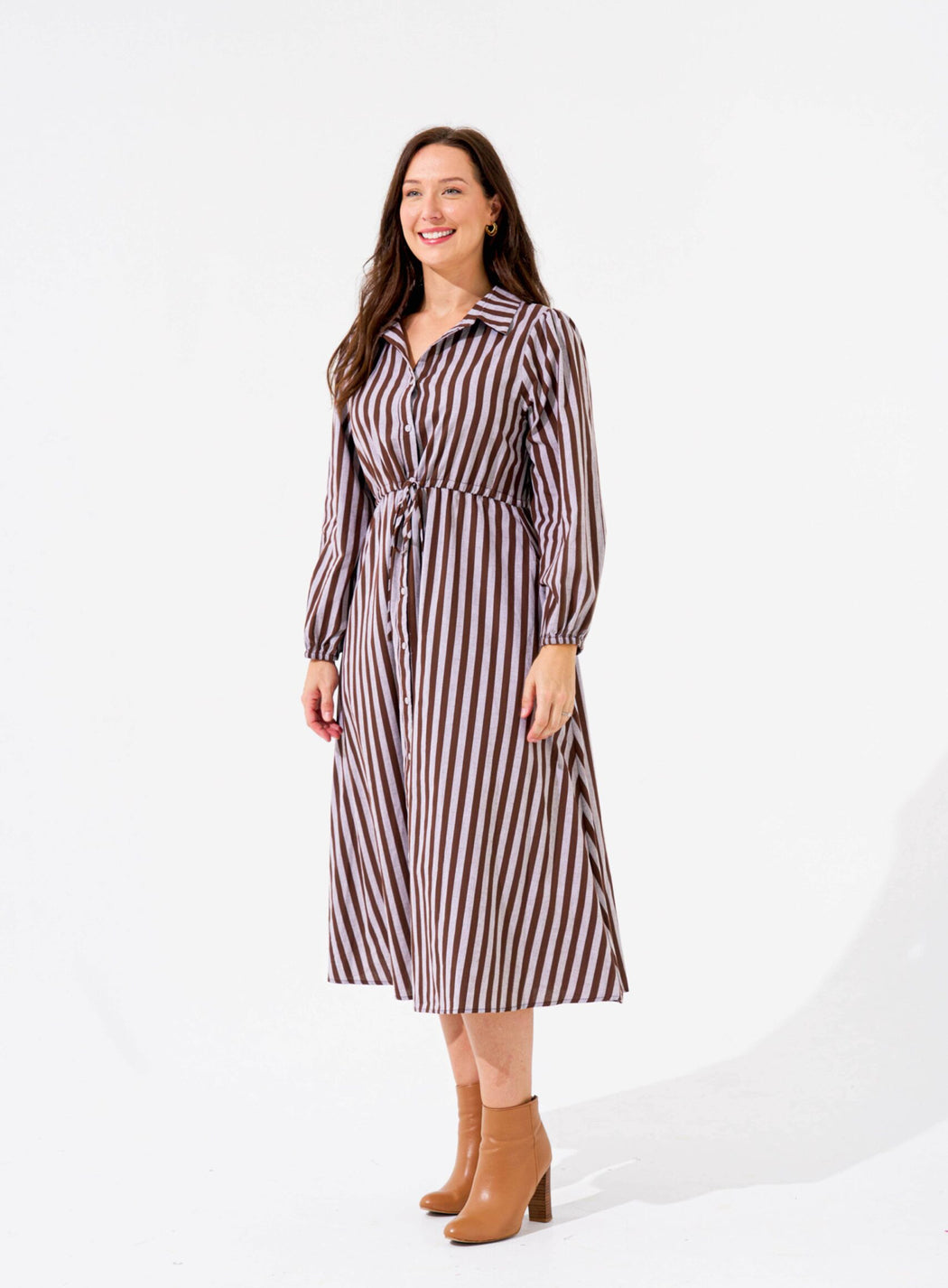 Boho Alys Midi Dress - Stripe