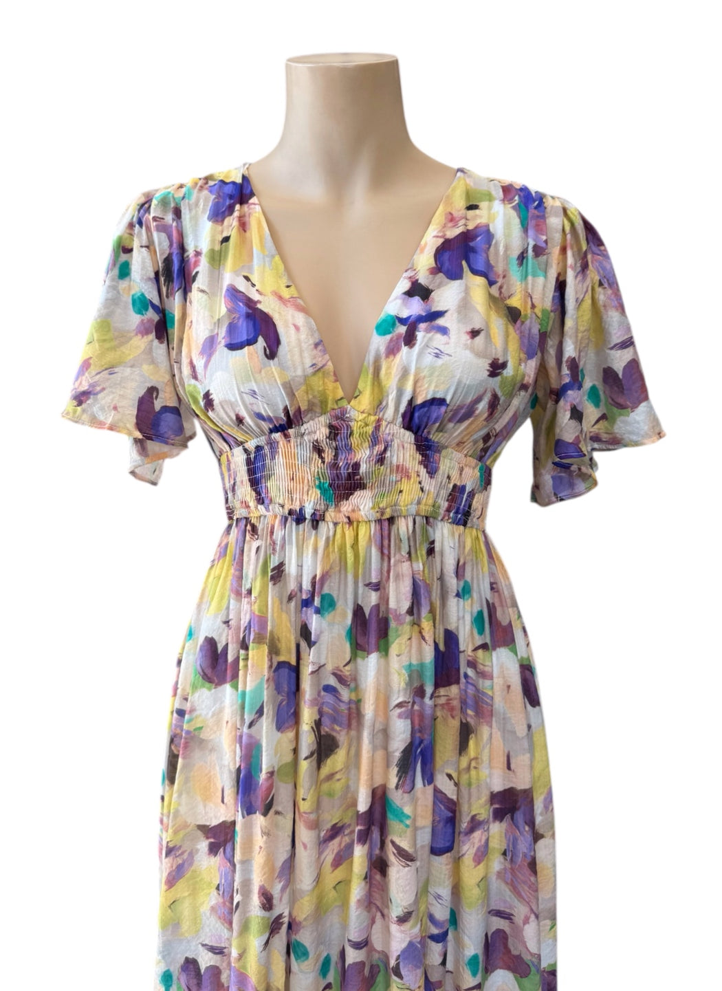 Chloe Maxi Dress - Purple Floral