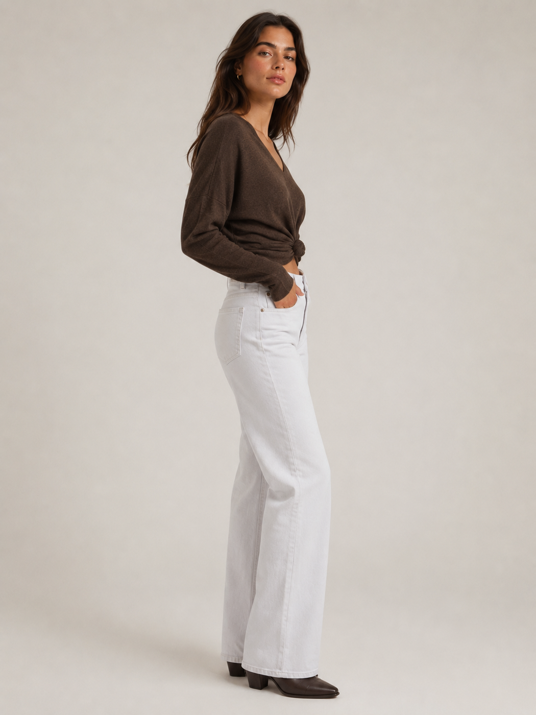 Stretch Staple Jeans - White
