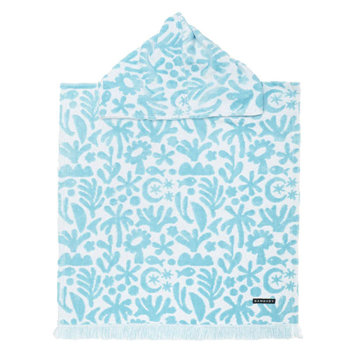 Kids towel Poncho - Blue print