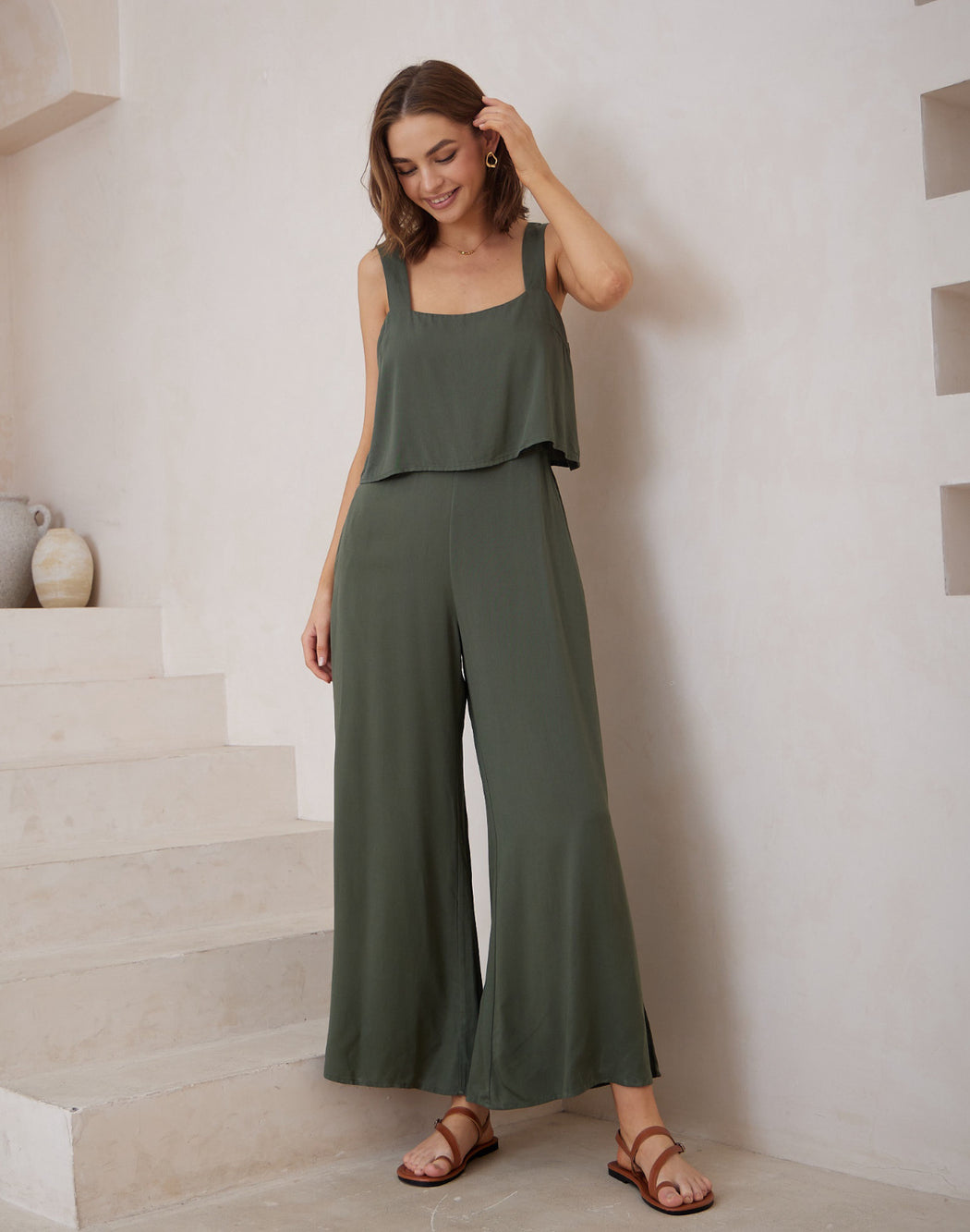 Nicole Jumpsuit - Khaki