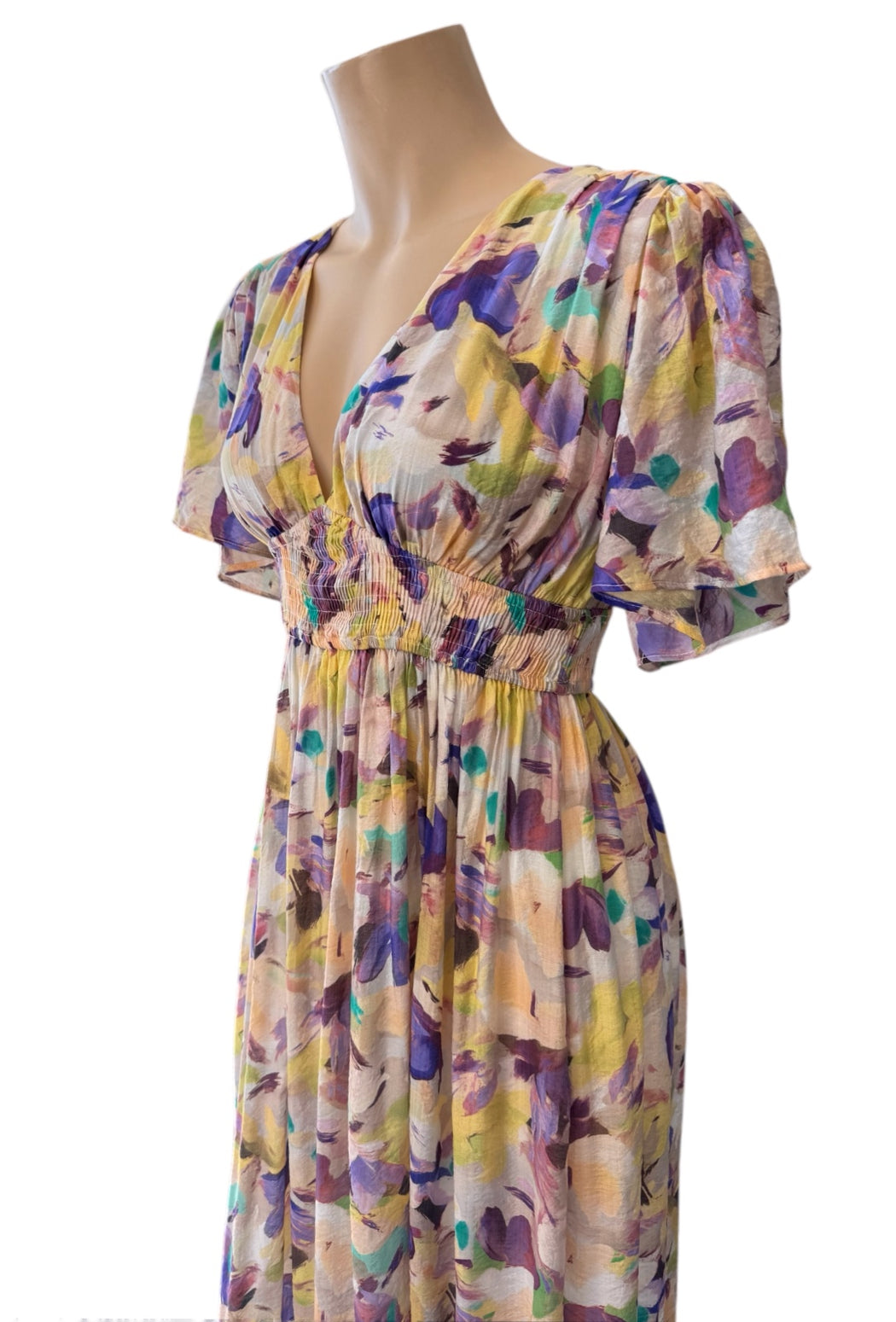 Chloe Maxi Dress - Purple Floral