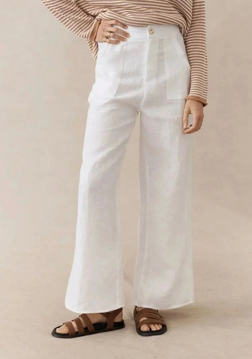 Little Lies Jude Pants - White