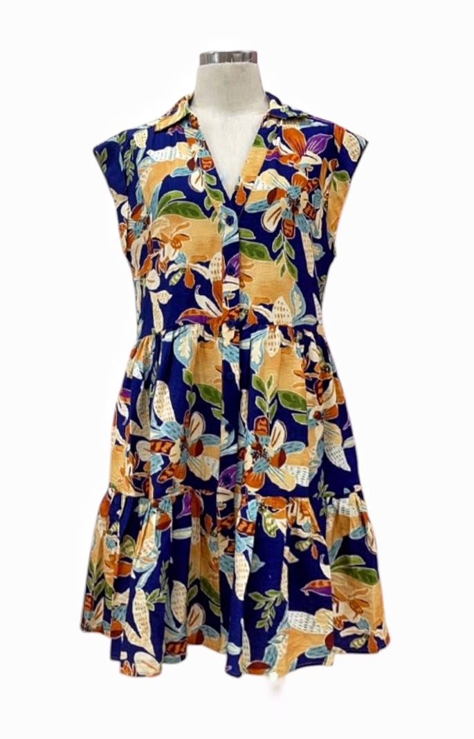 Hayley Dress - Navy