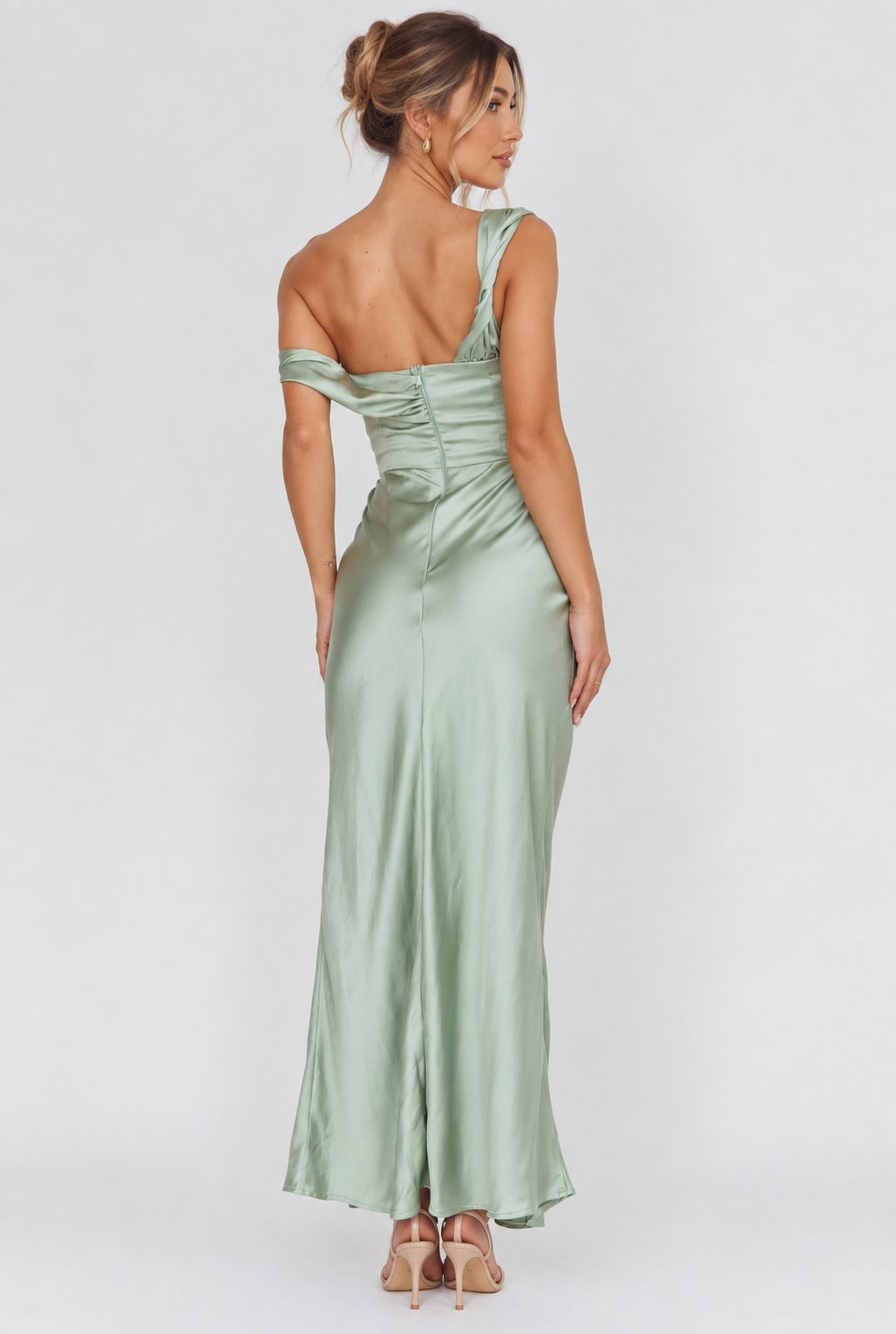 Elkie Dress - Sage green