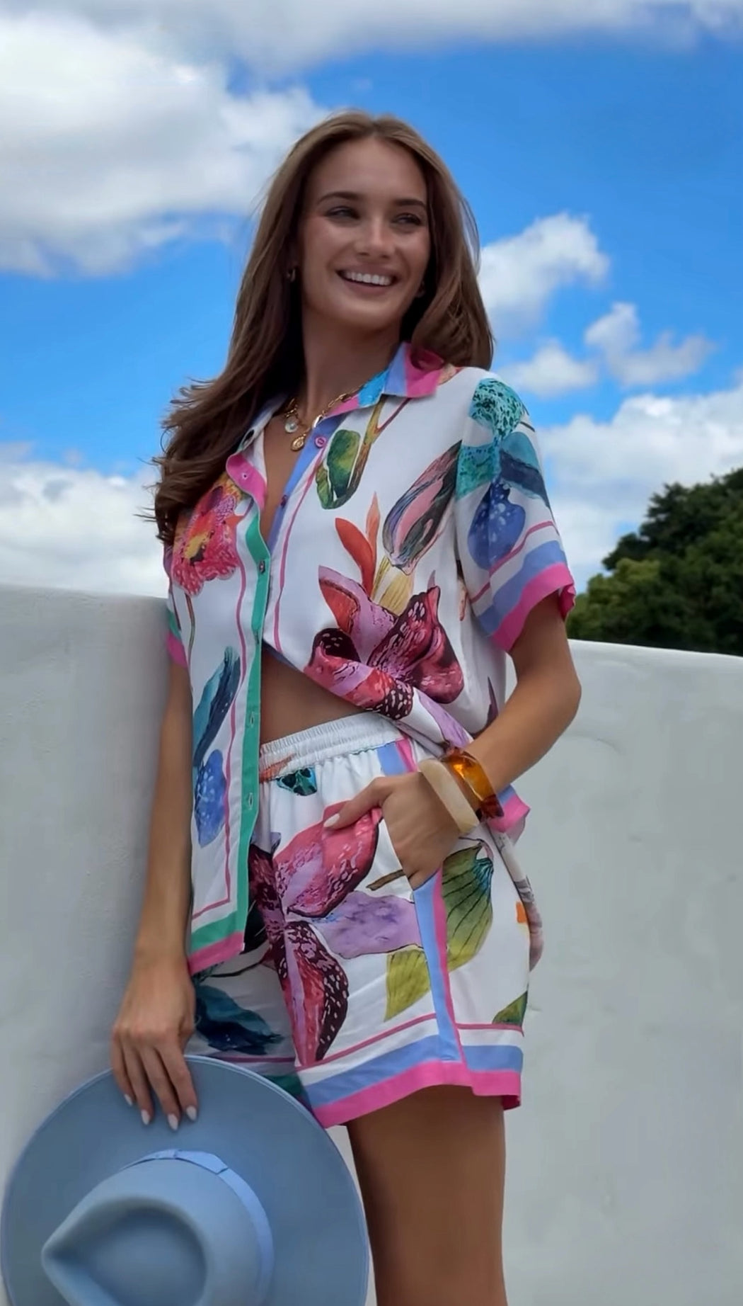 Rayon Orchid Set - Floral