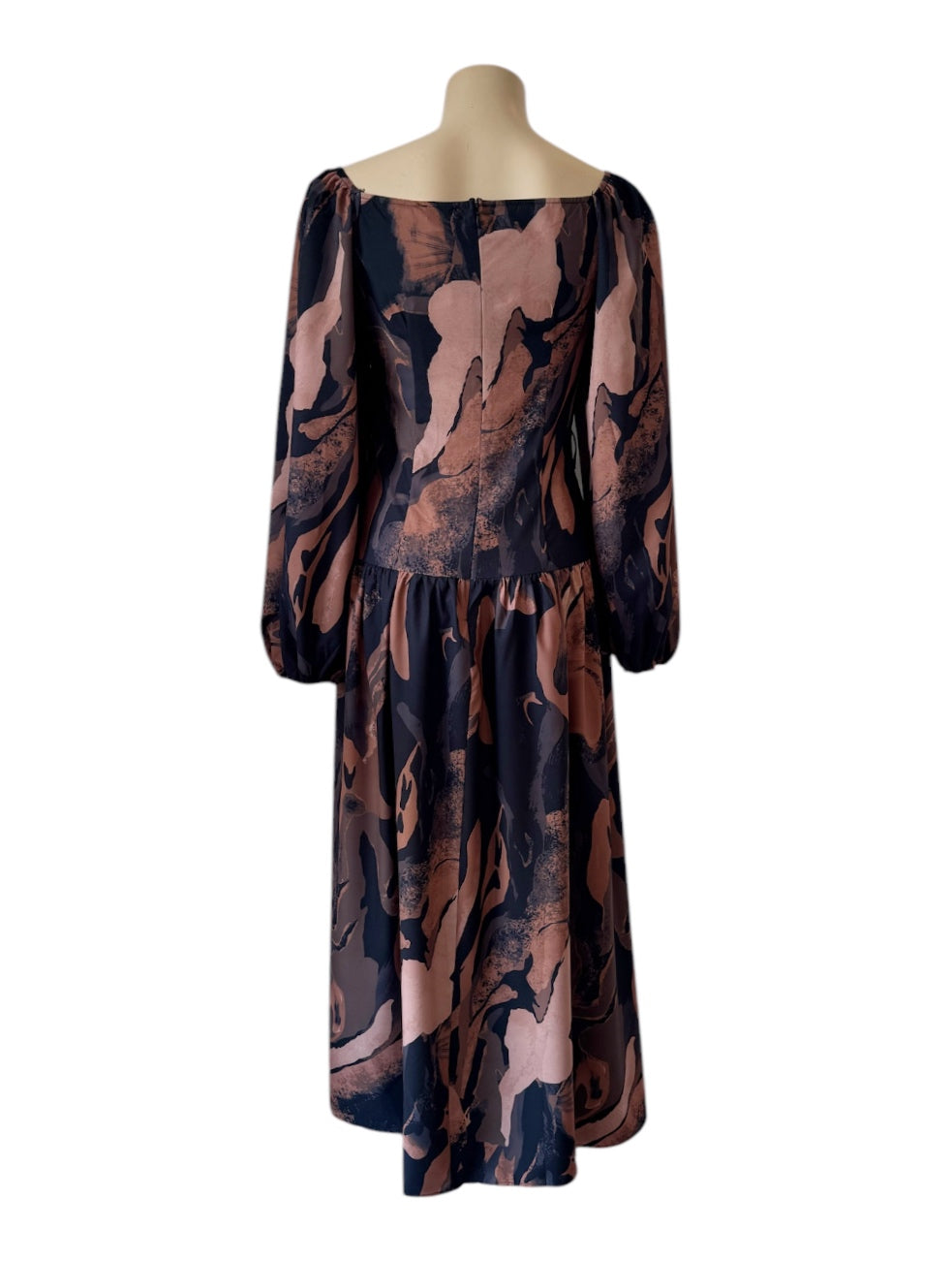 Coco Swirl Maxi Dress - Chocolate