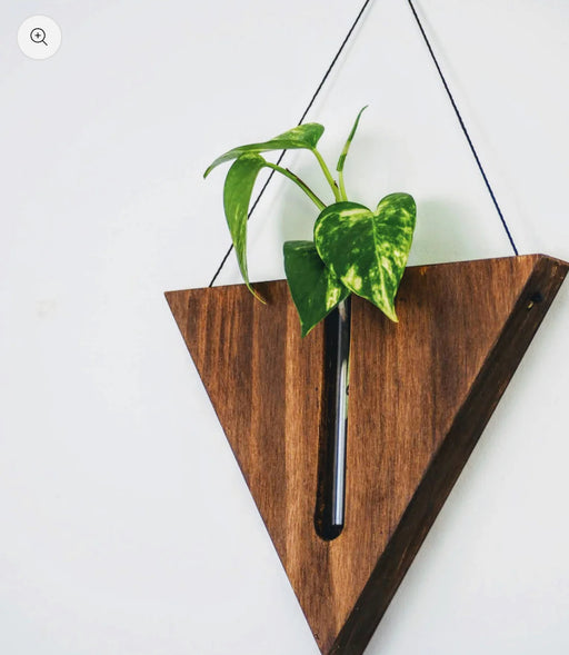Timber wall hanger - Triangle, Walnut