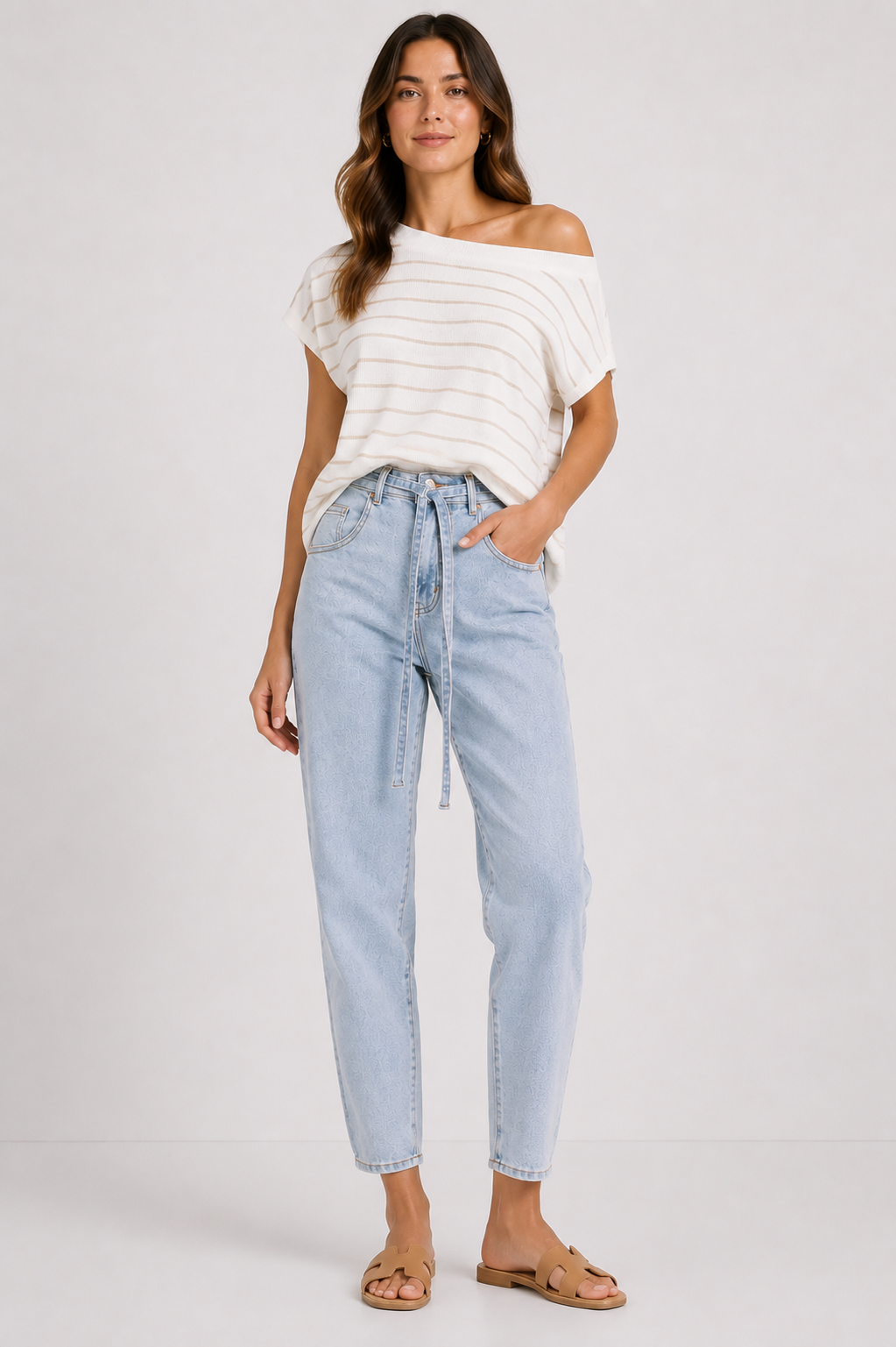 Taper leg Jeans - Light Blue