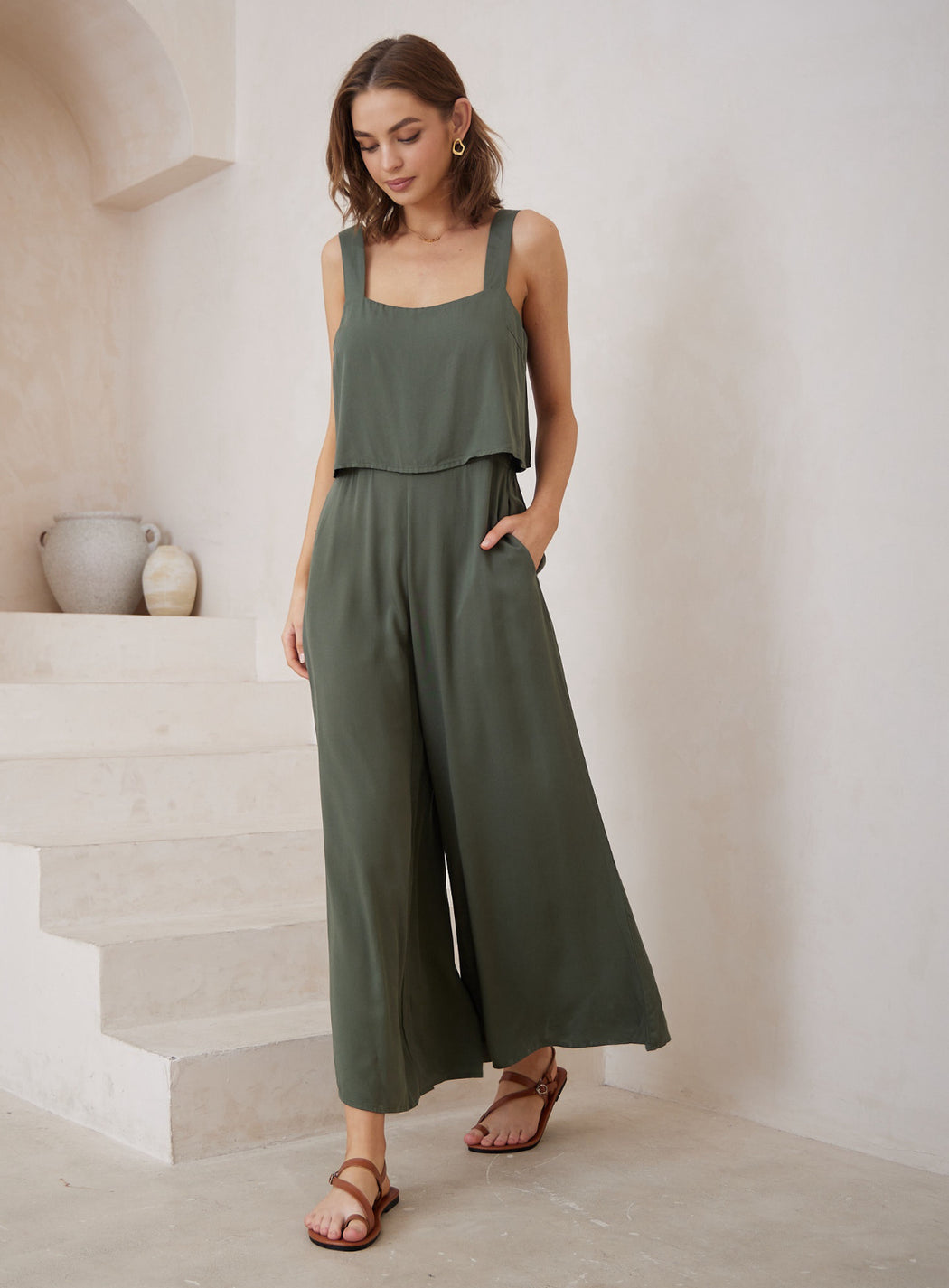 Nicole Jumpsuit - Khaki