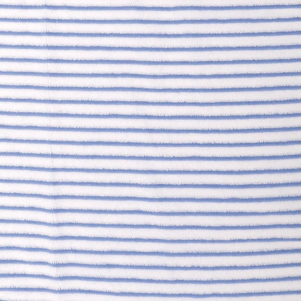 Adult towel Poncho - Blue and White Stripe