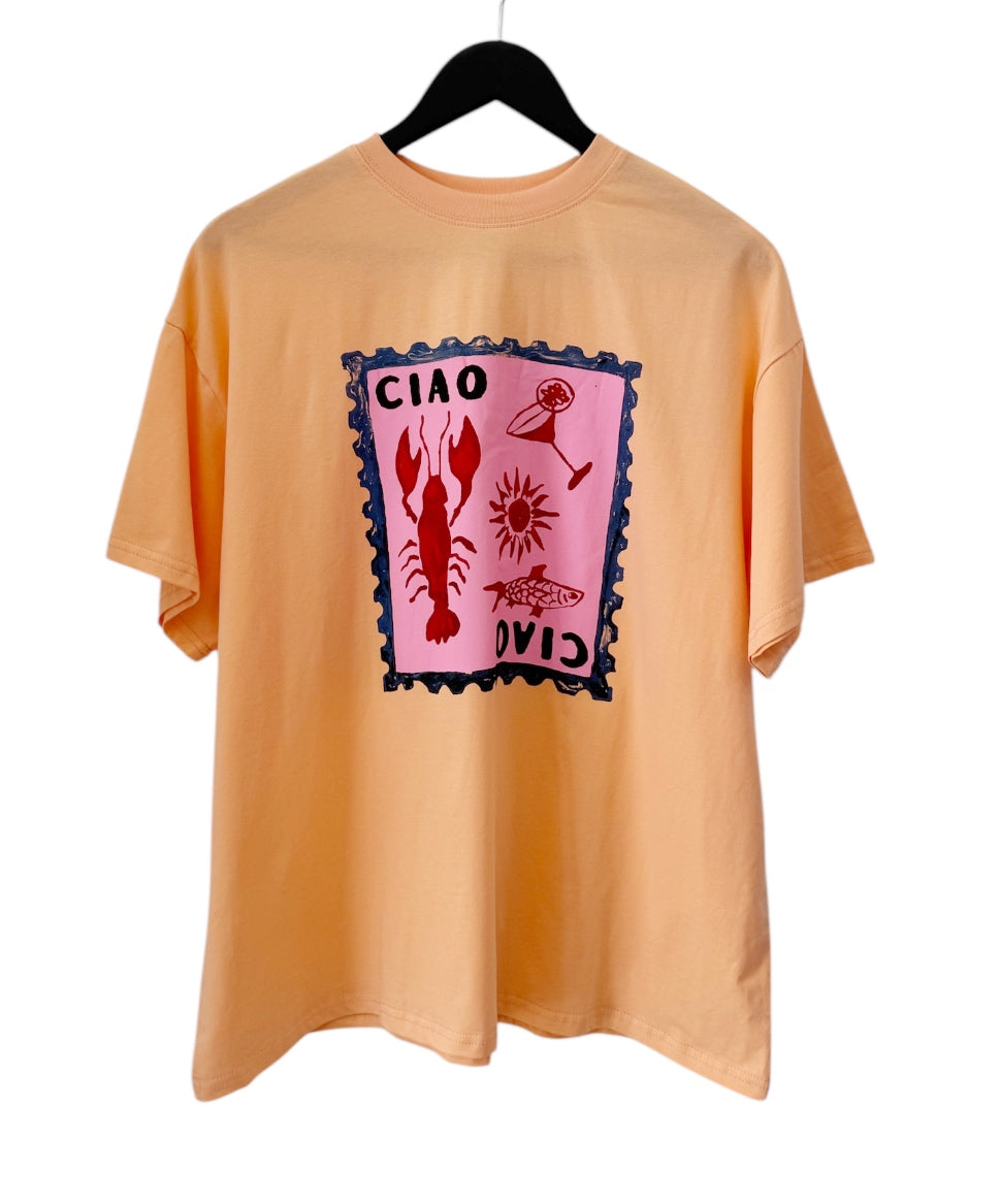 By Frankie Ciao Set - Peach and Red