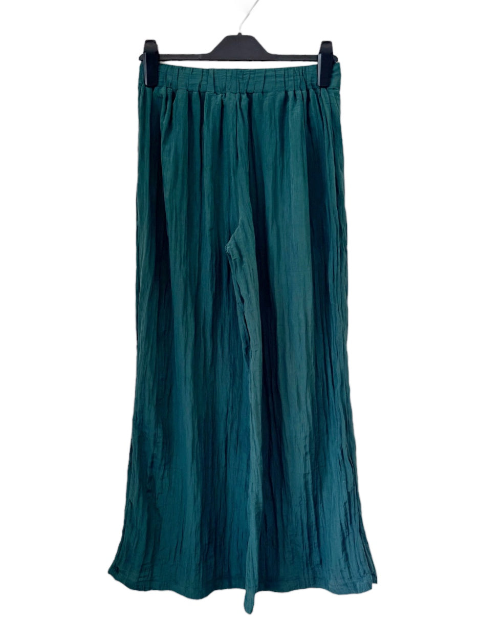 Crinkle wrap detail Pants - Teal