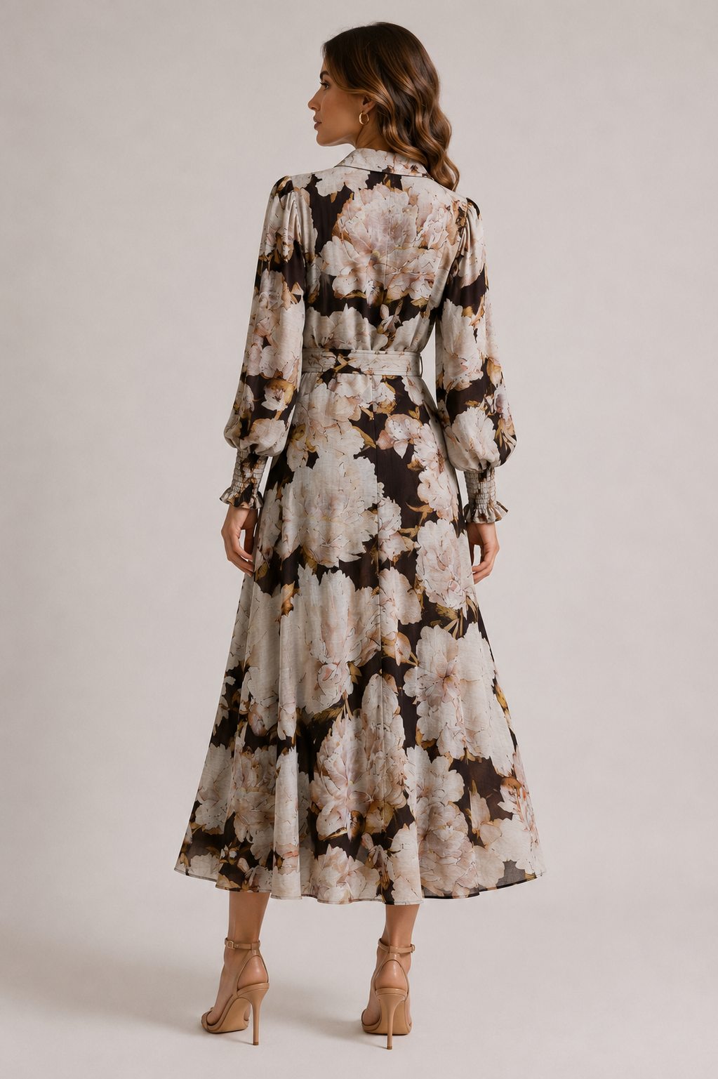 Kara Maxi Dress - Multi brown
