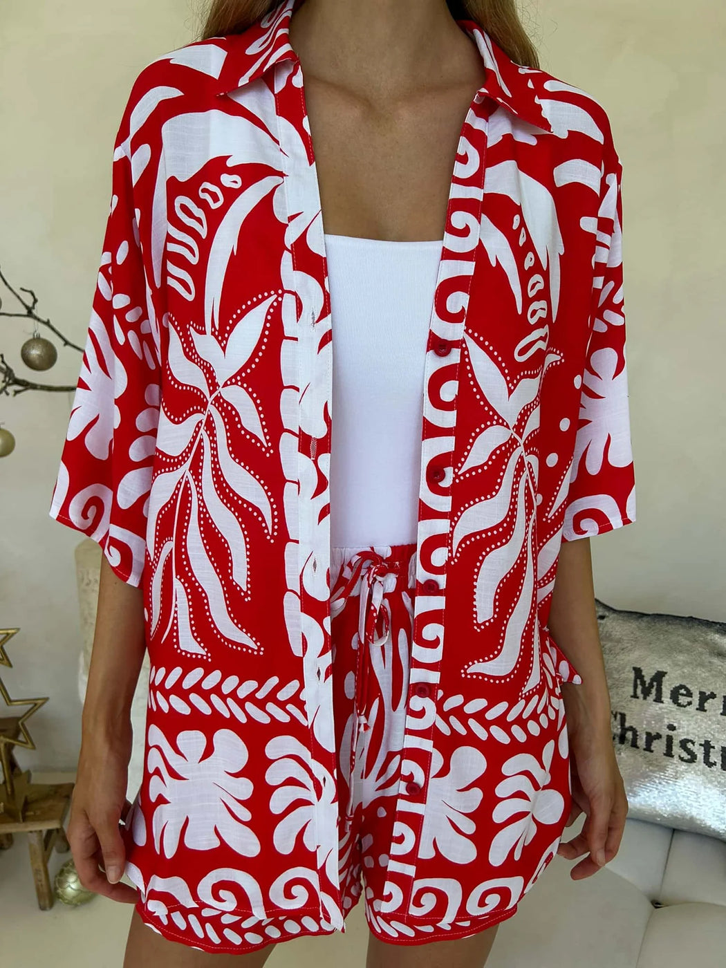 Bora Bora Set - Red and white