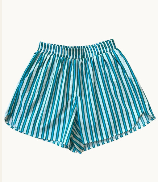 Little Lies Stripe Hailey Shorts - Blue and Green