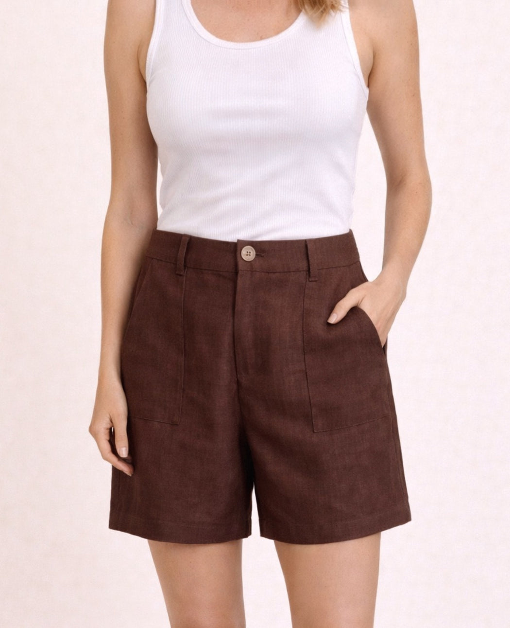 Little Lies Jude Shorts - Chocolate