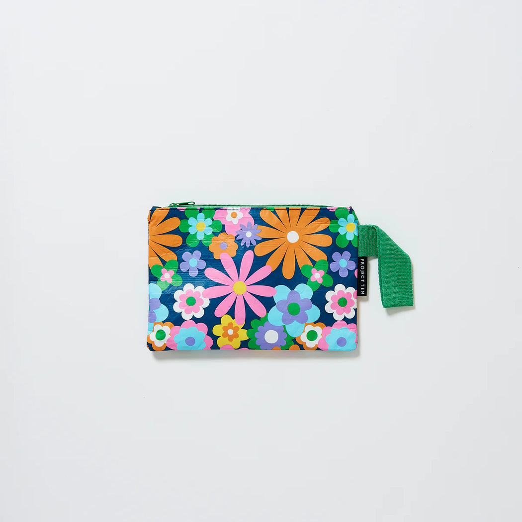 Project Ten Small Zip Pouch - Pop Floral