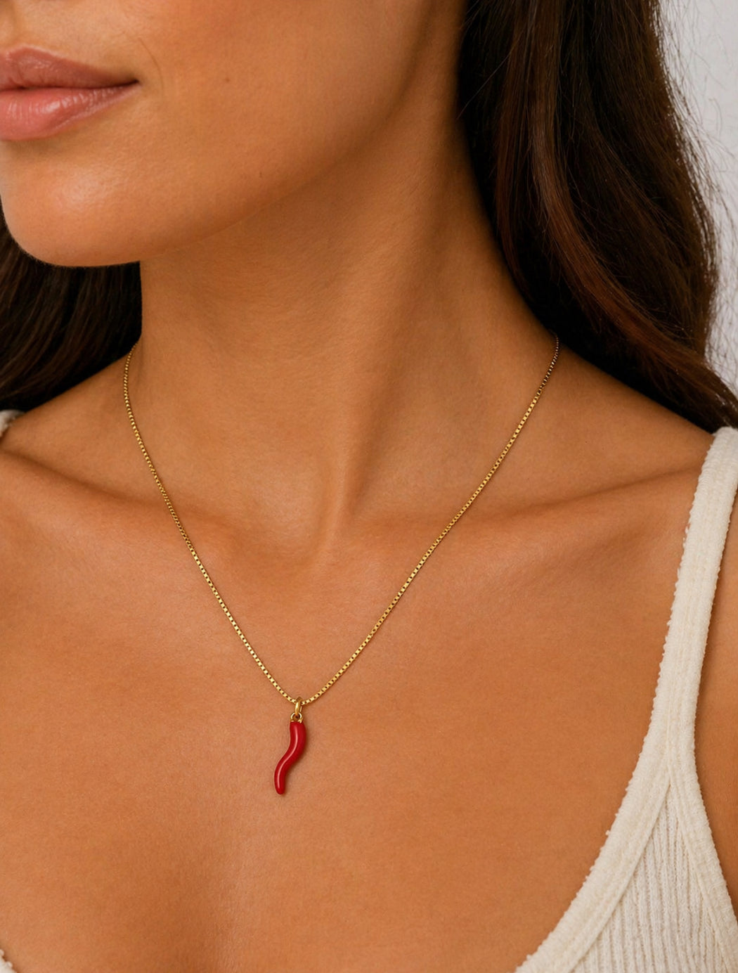 Denvi 18K Gold Plated Necklace - Chilli