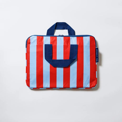 Project Ten Laptop Case - Red Blue stripe