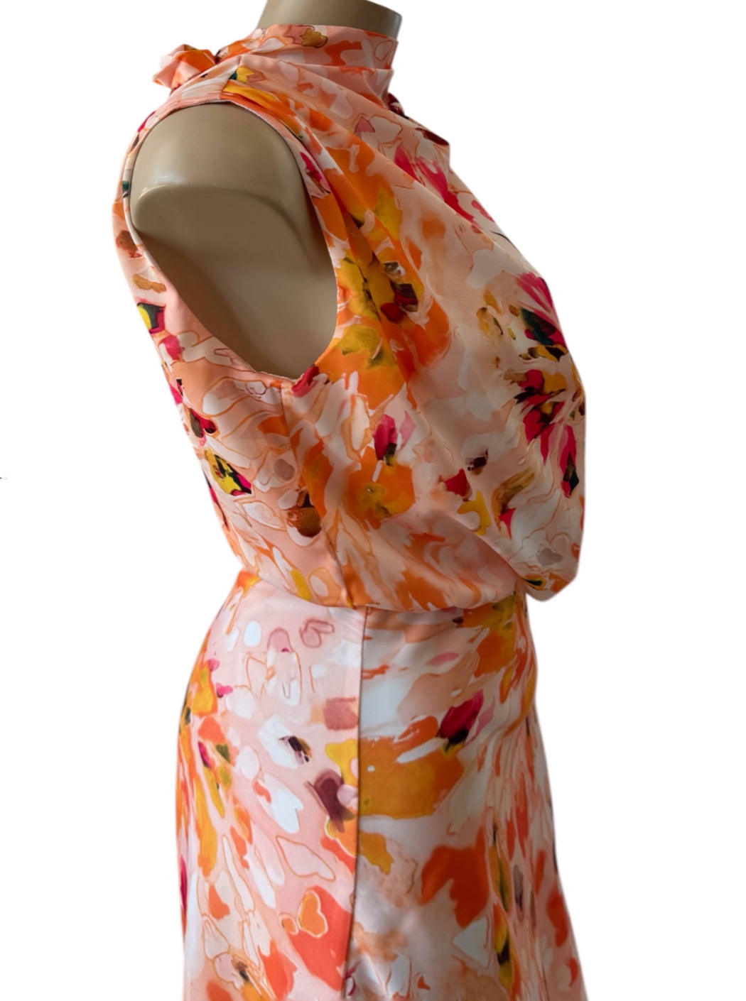 Abby Maxi Dress - Peach Multi