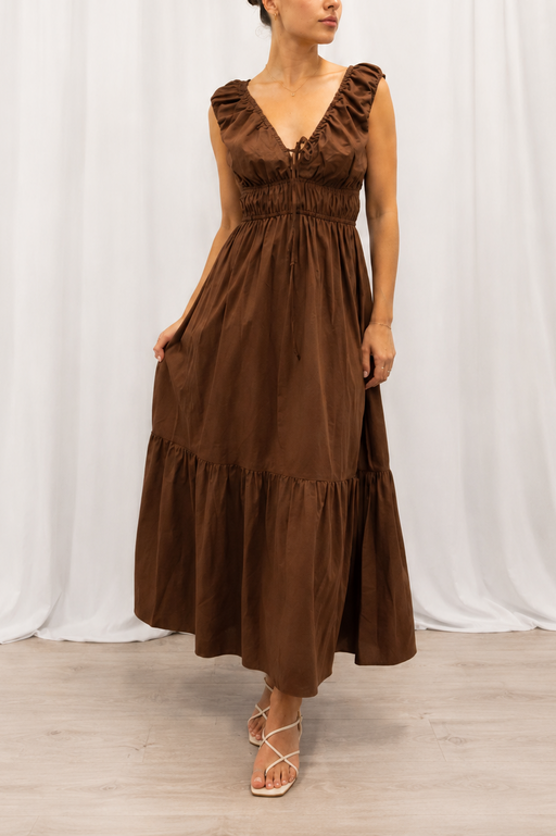 Indie Maxi Dress - Chocolate