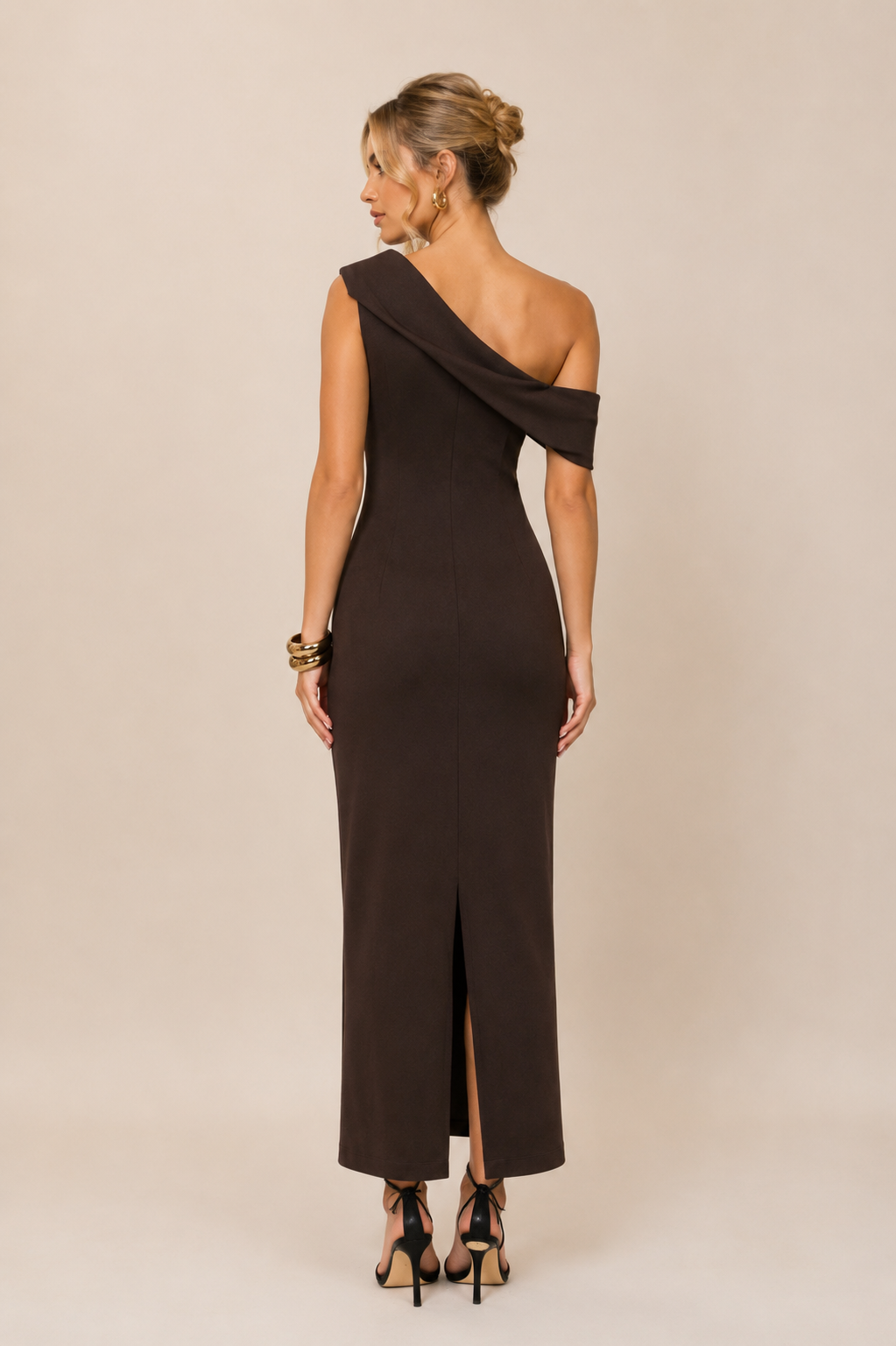 Evening Maxi Dress - Chocolate