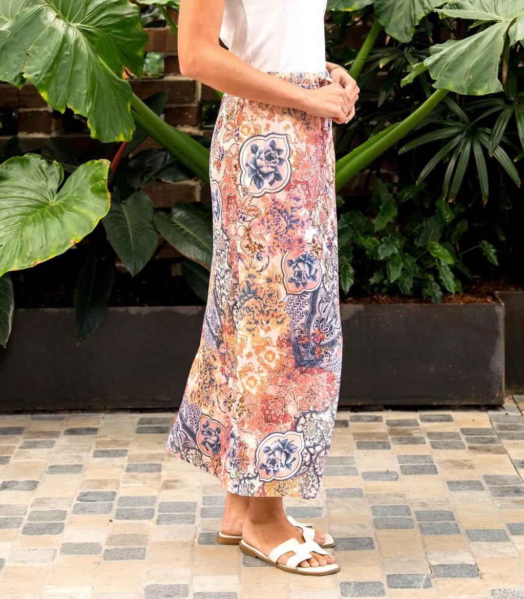 Aayan Midi Skirt- Floral