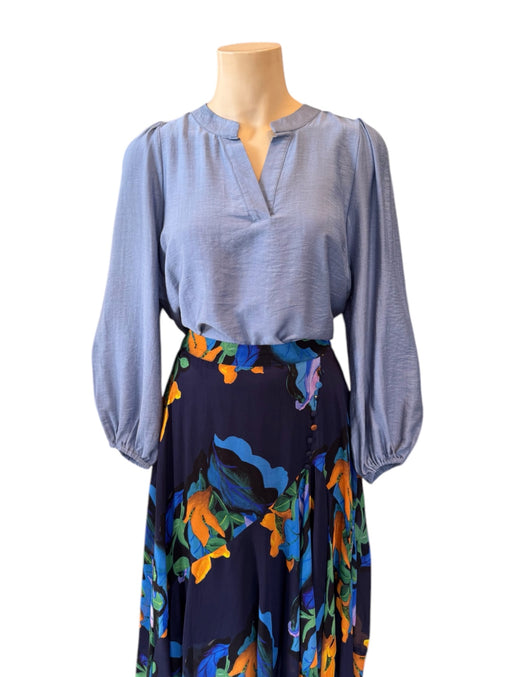 Long Sleeve Blouse - Blue