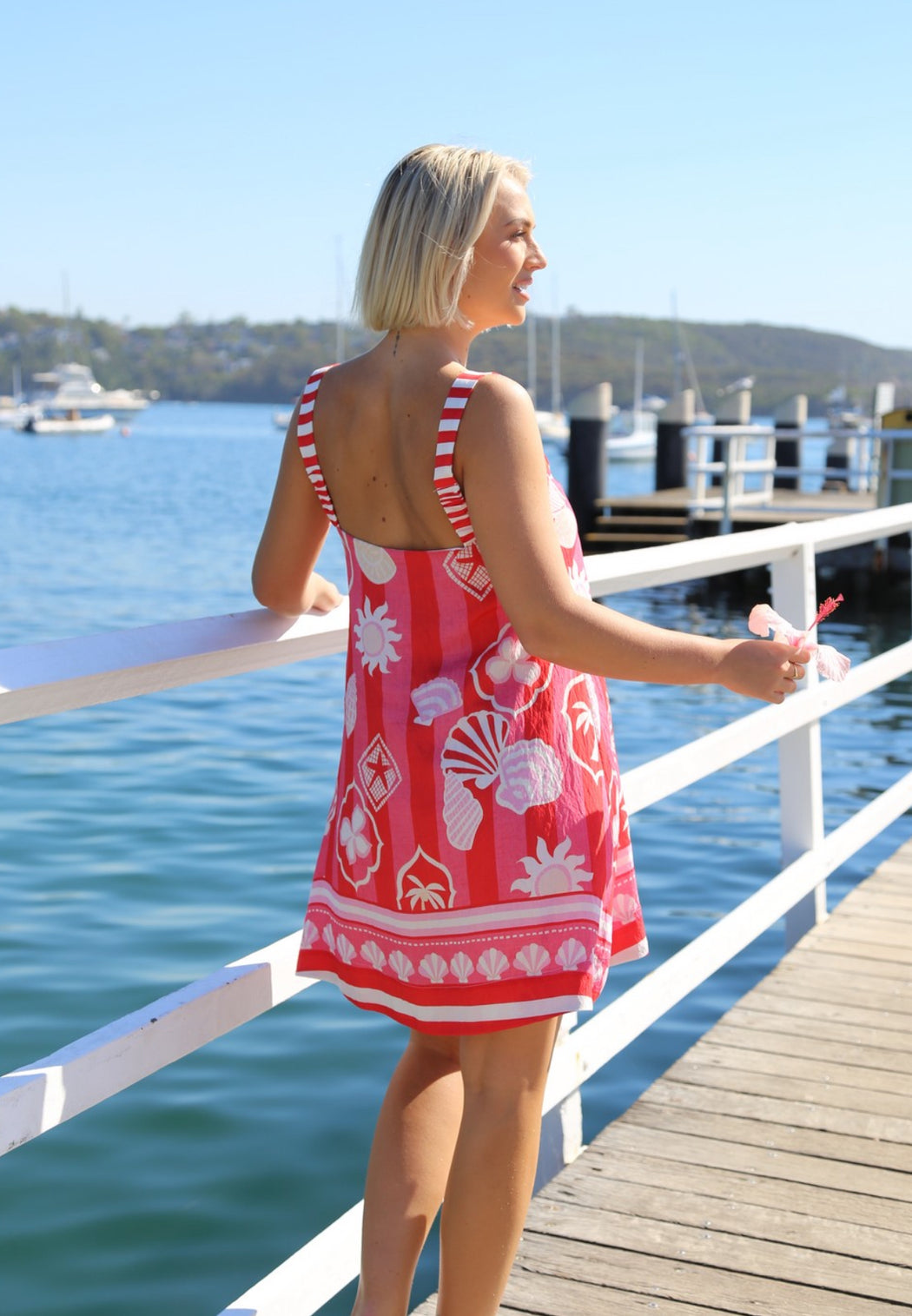 Candy Dress - Red and Pink shells