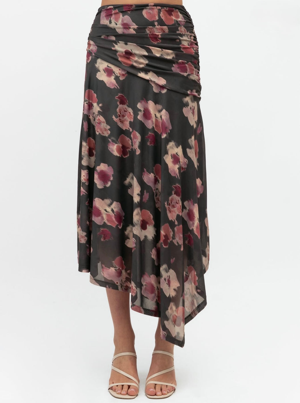 Orchid Midi Skirt - Floral