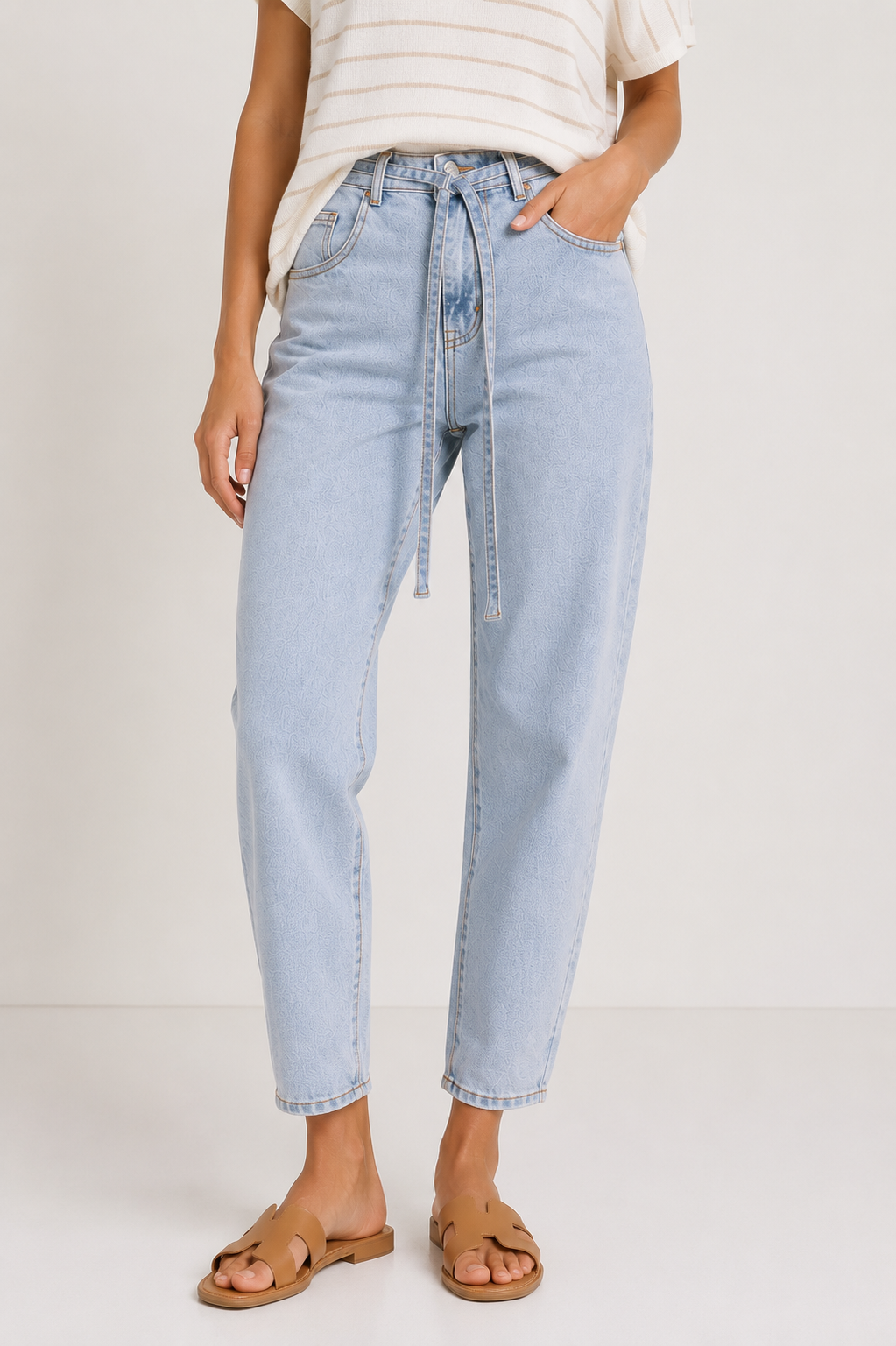 Taper leg Jeans - Light Blue