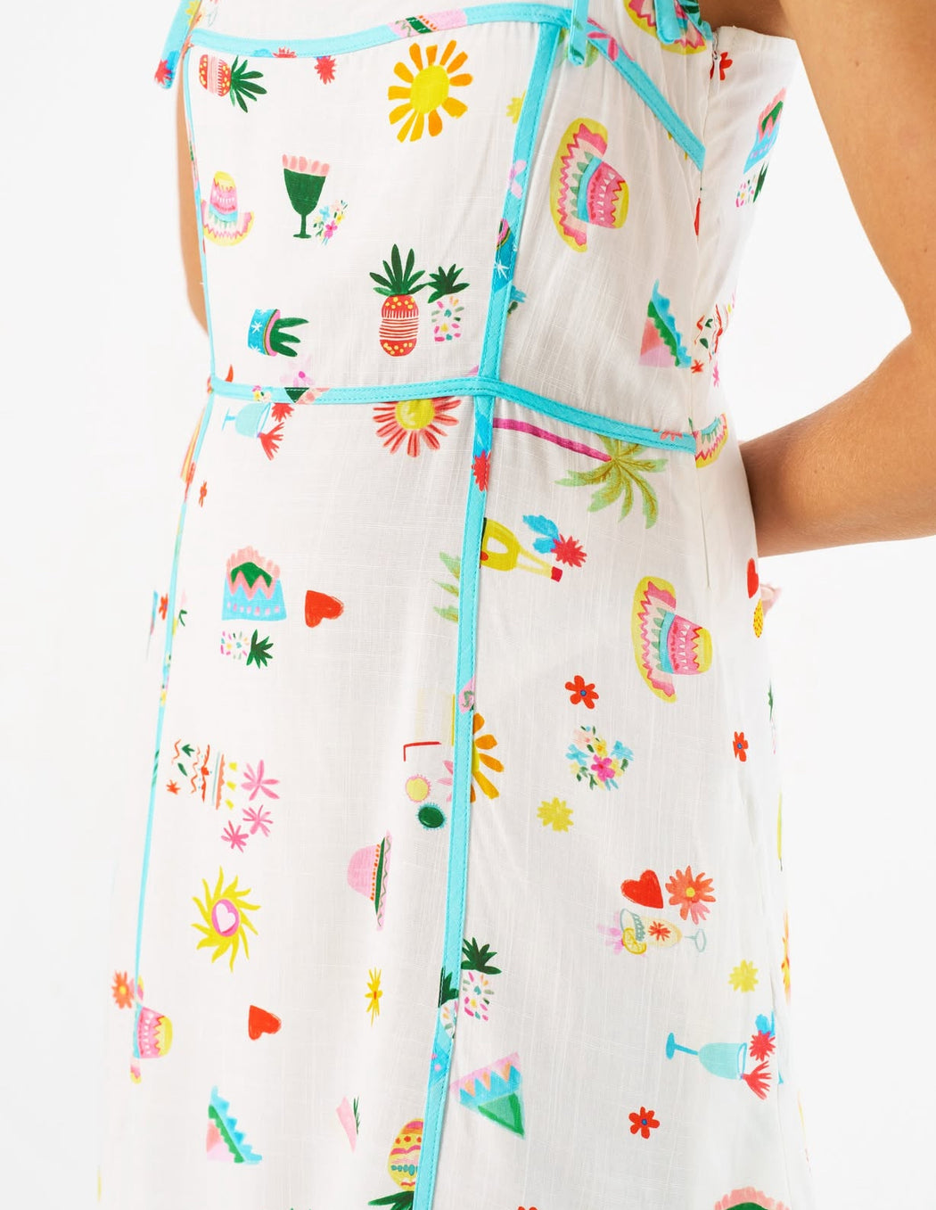 Cotton Mini Dress - Multi