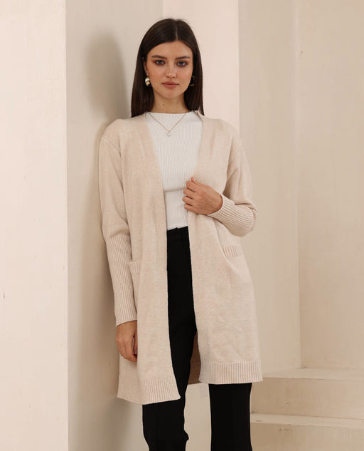 Essentials Cardigan - Warm Beige