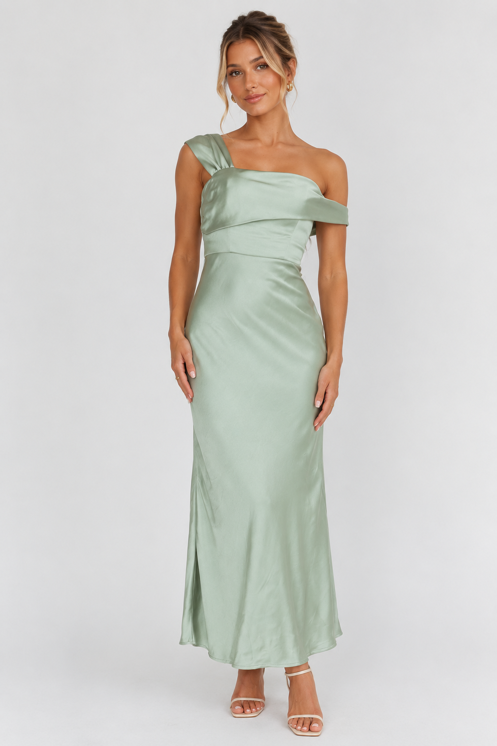 Elkie Dress - Sage green