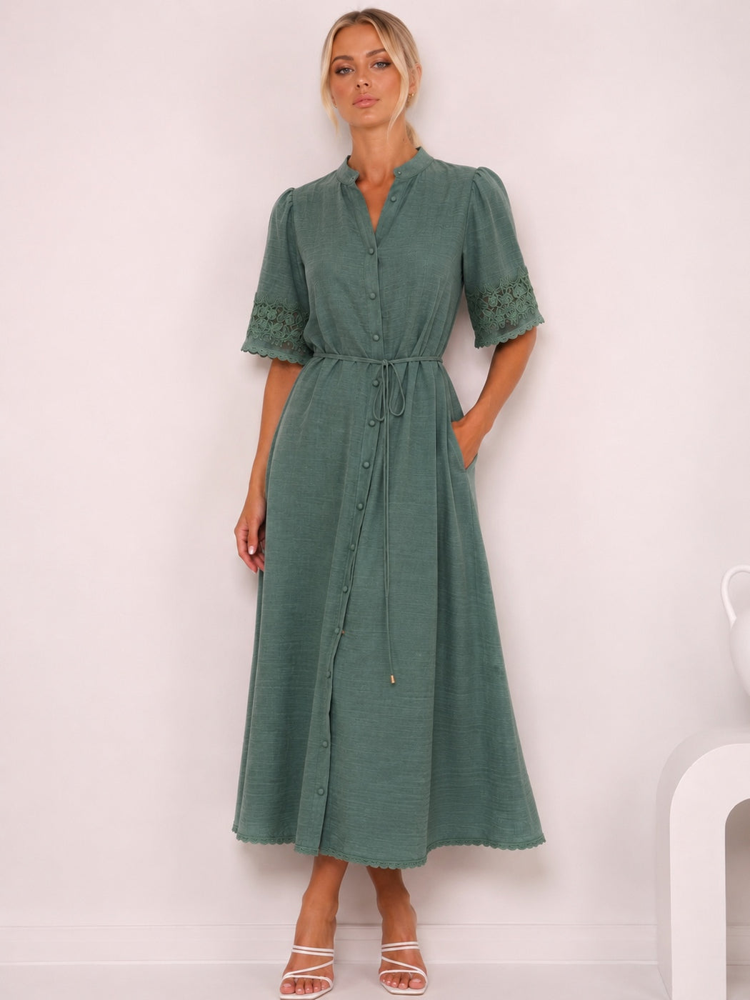 Midi Dress - Green