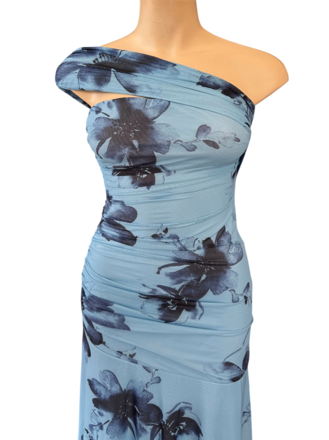 Willow Maxi Dress - Blue floral