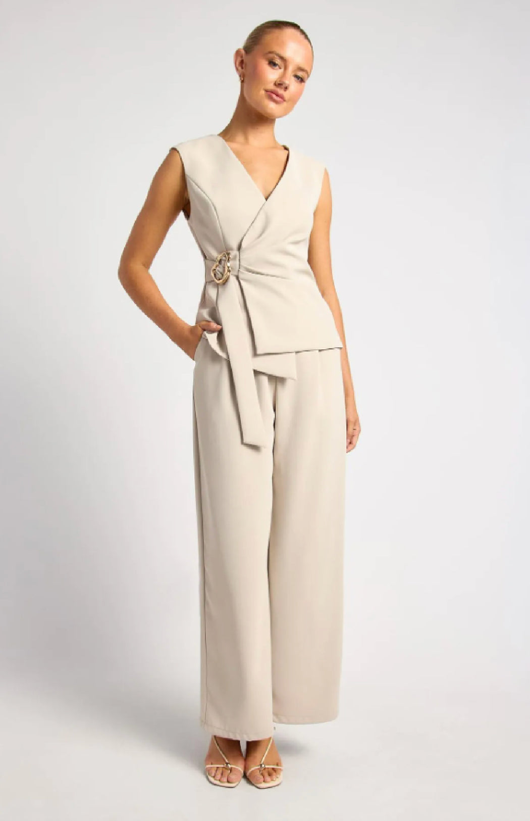 Straight leg Dress Pants - Oyster
