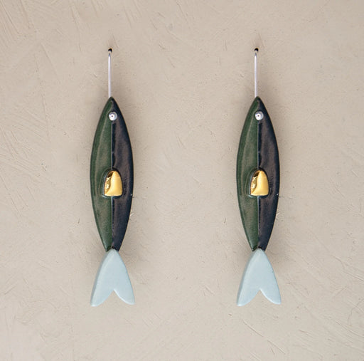 NEW Erin Lightfoot Porcelain - Anchovy earrings