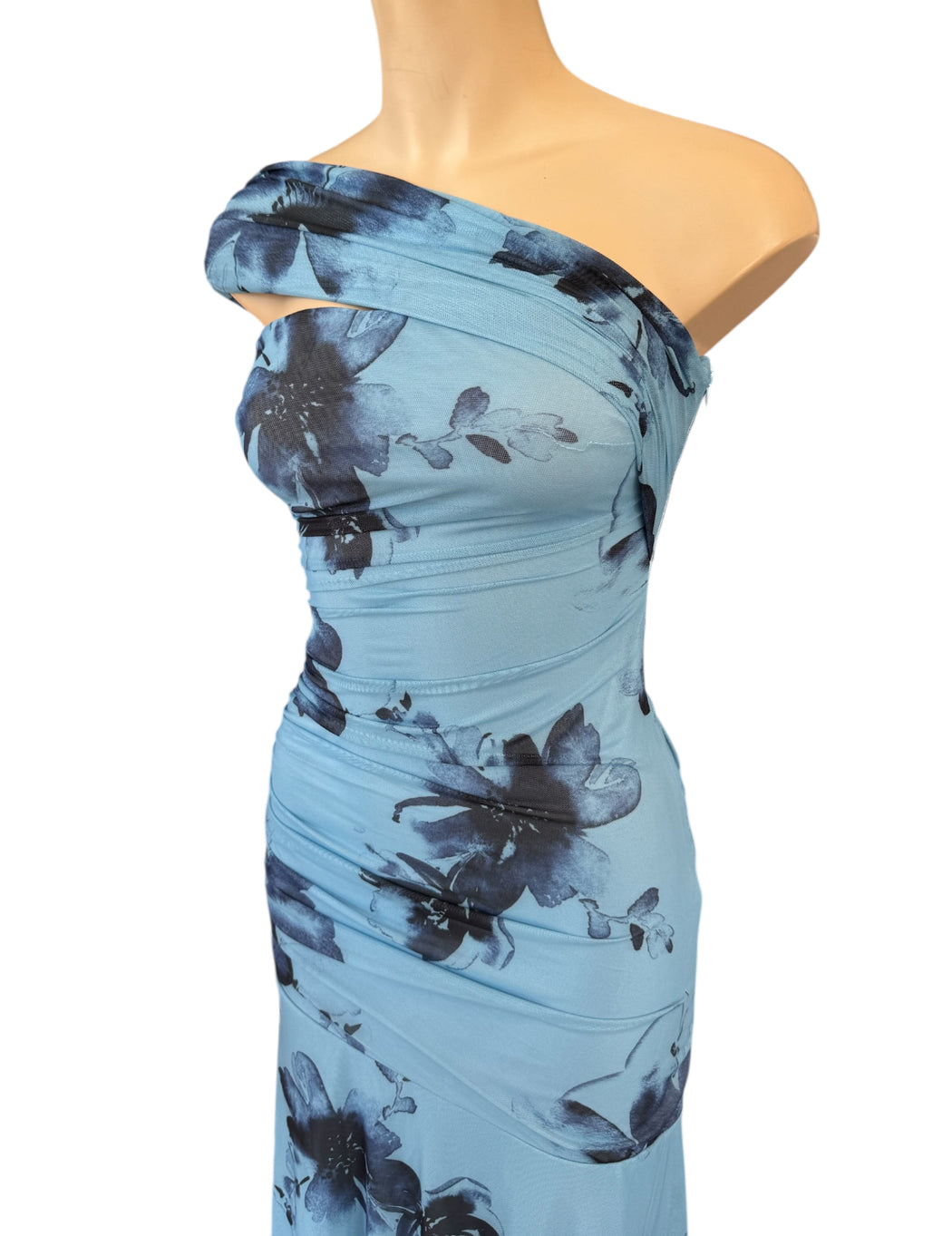 Willow Maxi Dress - Blue floral