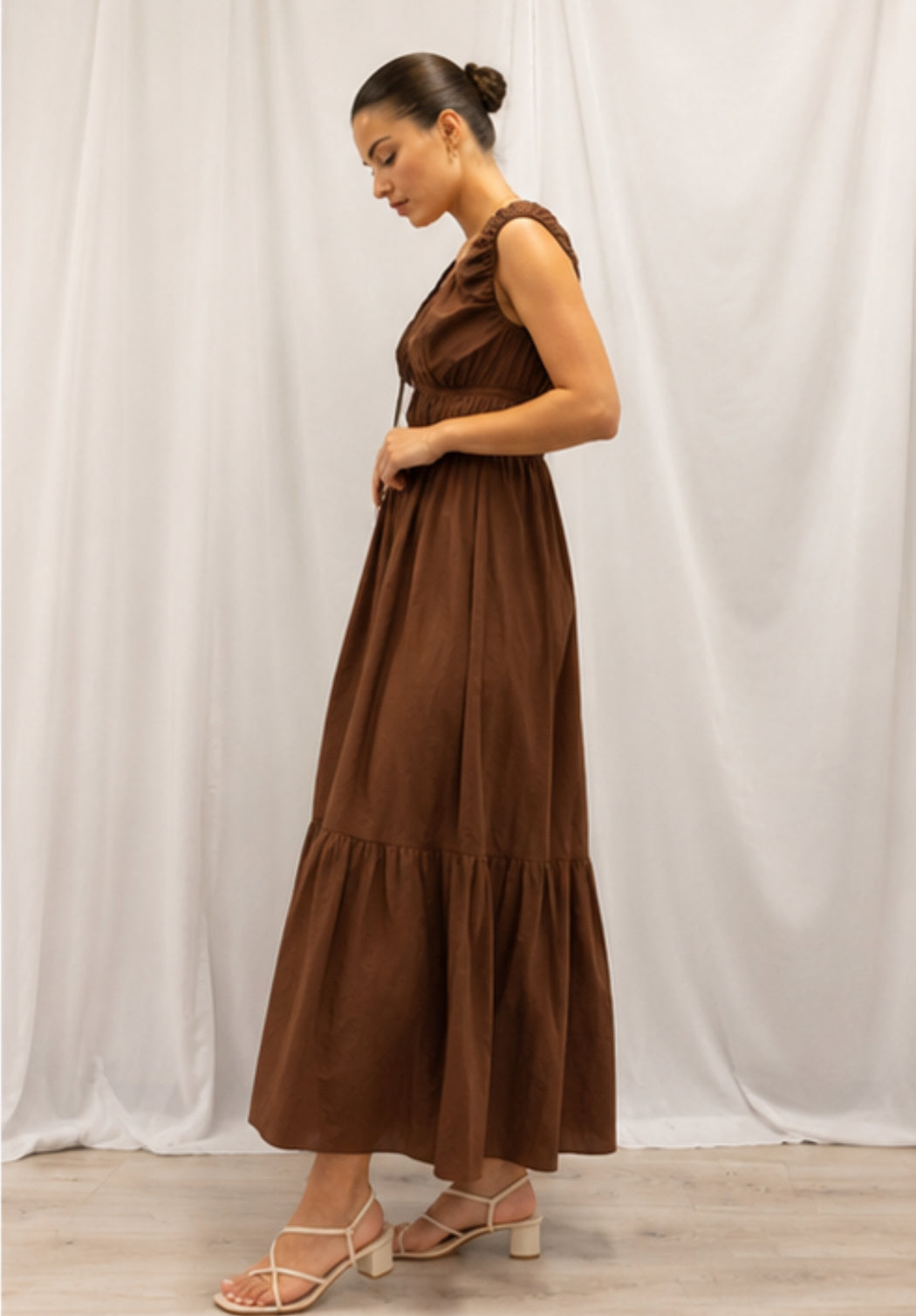 Indie Maxi Dress - Chocolate
