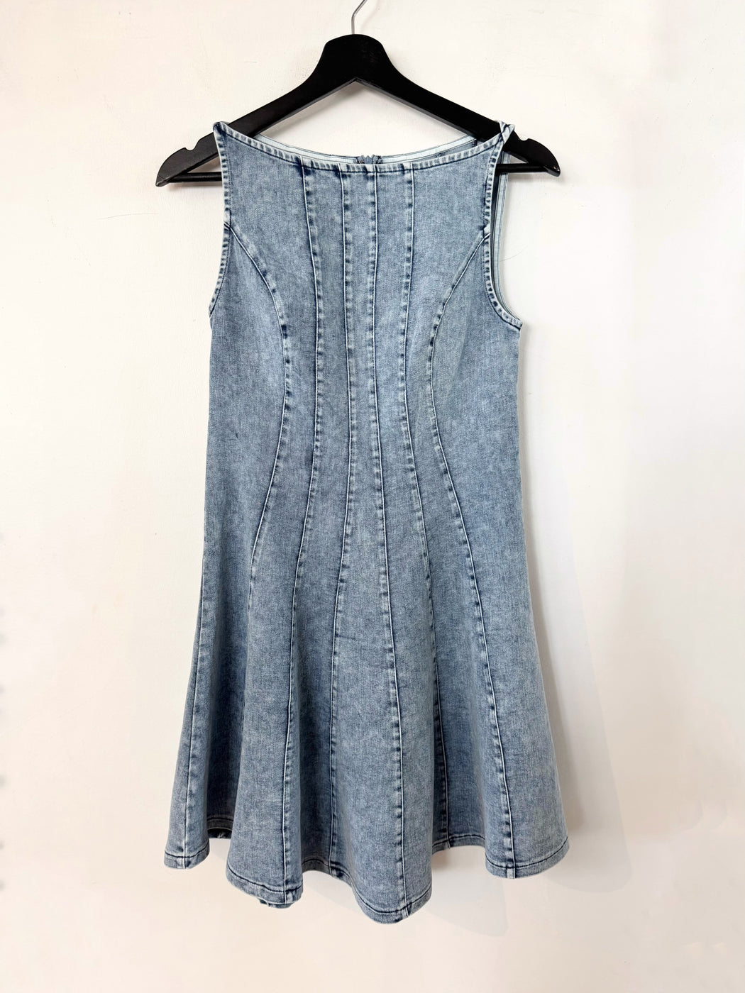 Denim Mini Dress - Light Blue