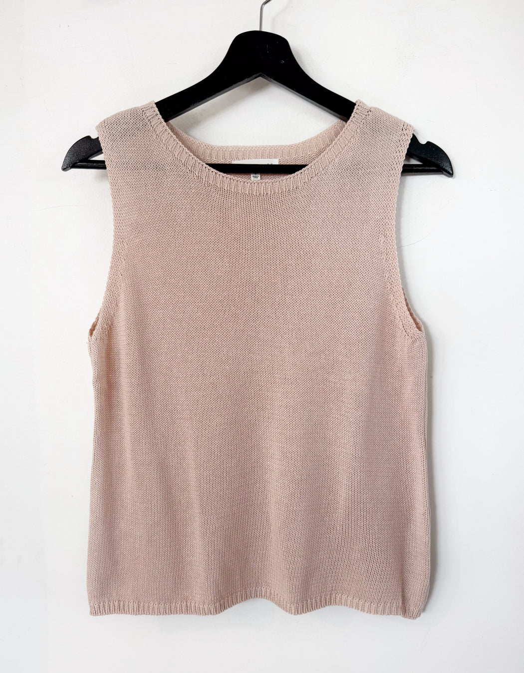 Little Lies Knit Spring Tank Top - Dusty Pink