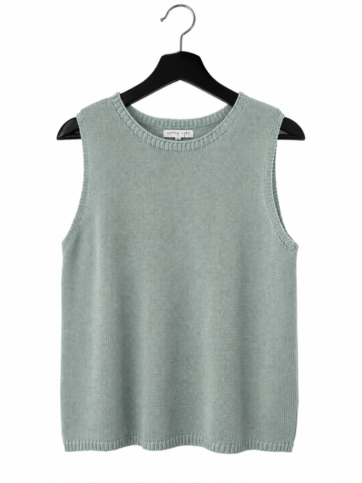 Little Lies Knit Spring Tank Top - dove