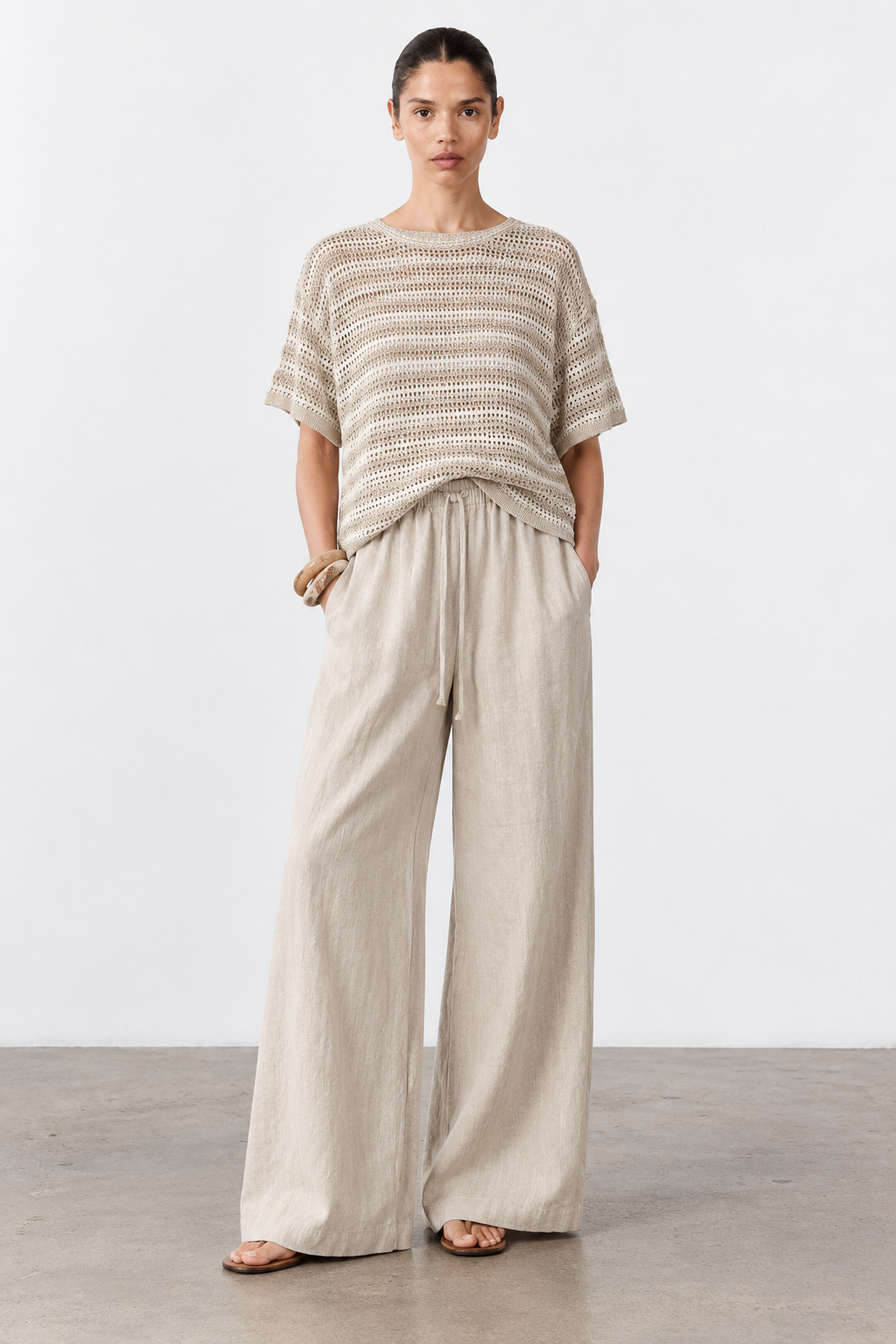 Little Lies Knit Nina Tee - Stripe