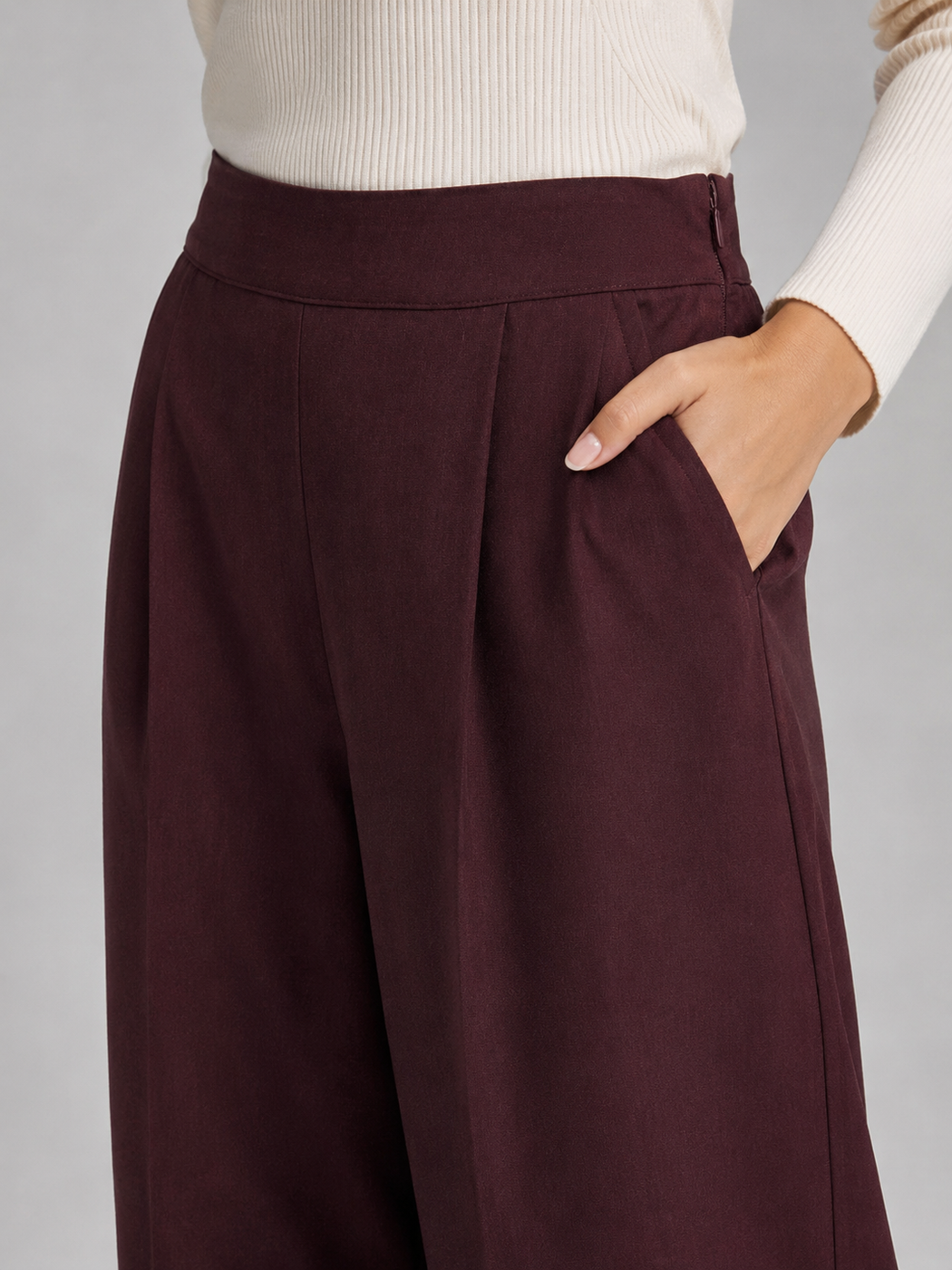 Suit Pants - Wine
