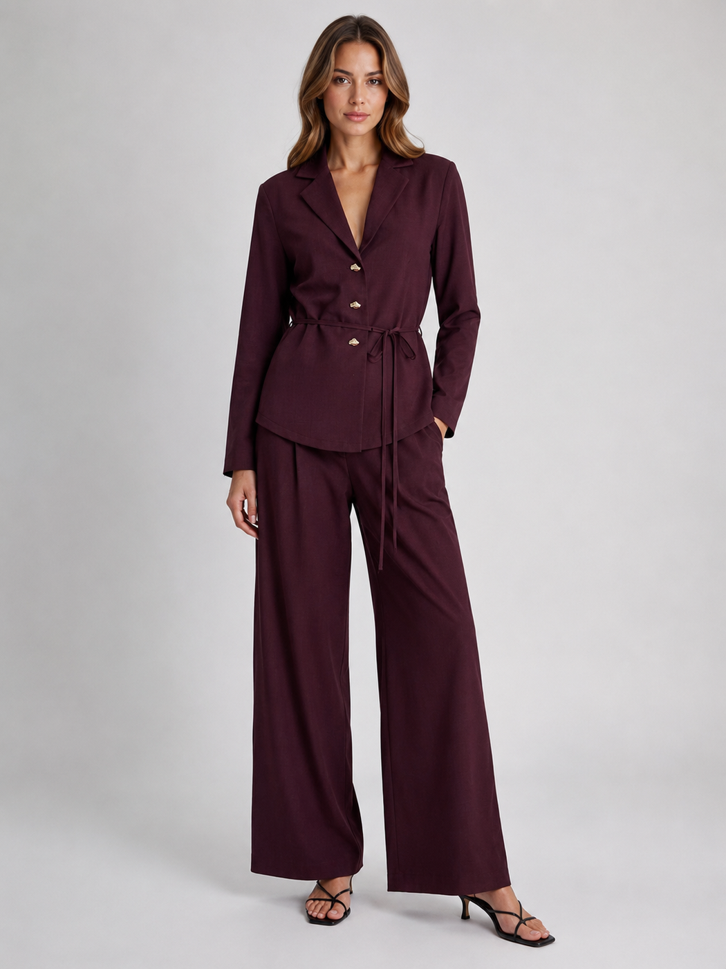 Suit Pants - Wine